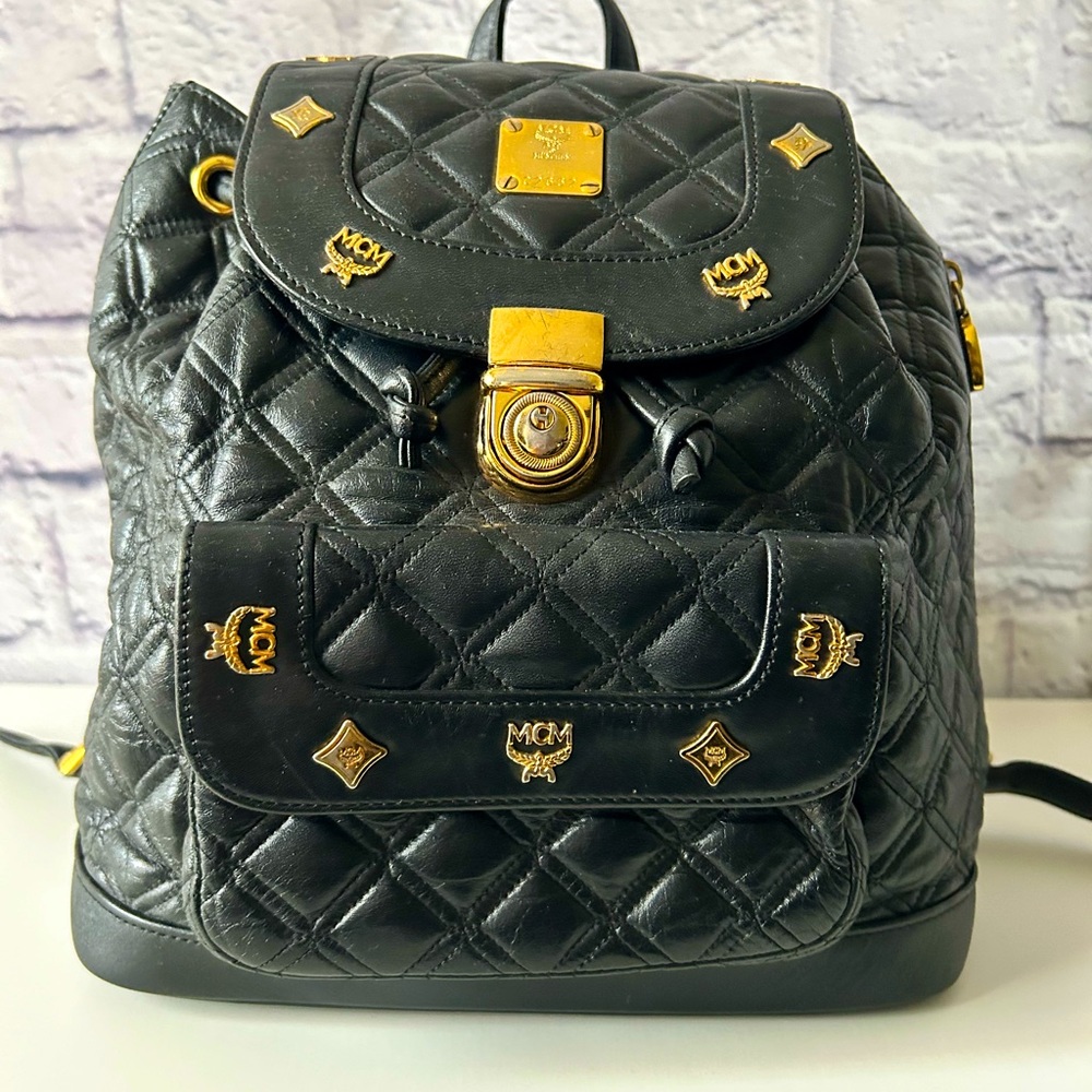 MCM Vintage Quilted Backpack - Germany